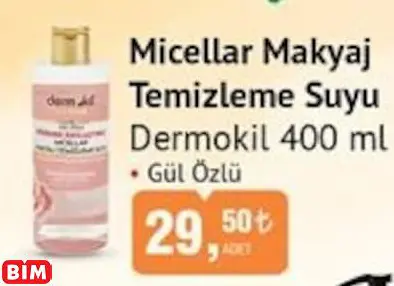DERMOKİL  MİCELLAR MAKYAJ TEMİZLEME SUYU